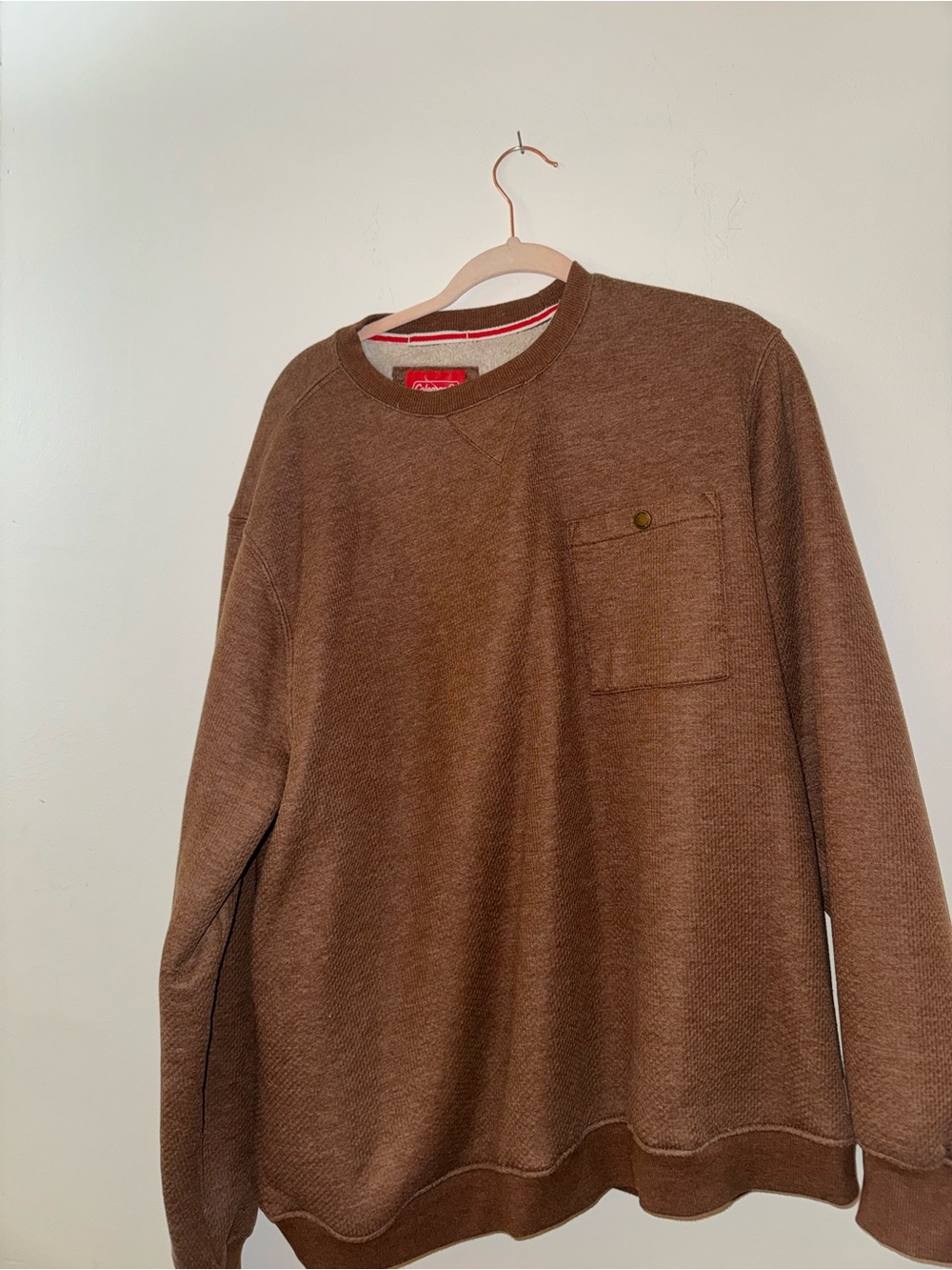 Coleman Brown Crewneck Pocket Sweatshirt